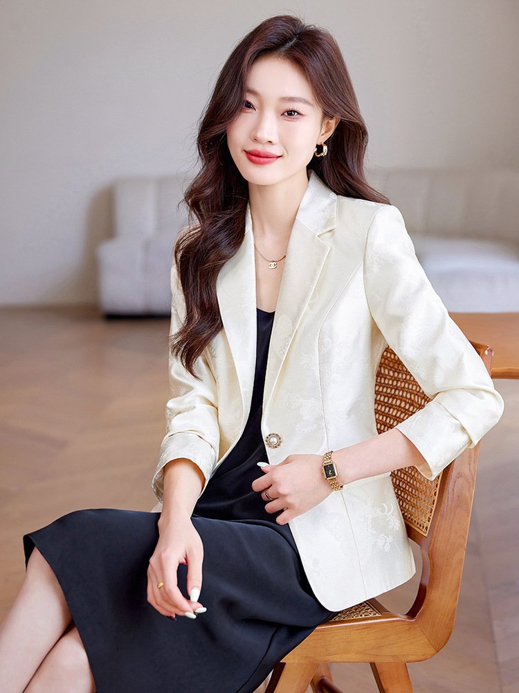 Women's Autumn Clothing Elegant Slim-fit Suit Top - Image 6