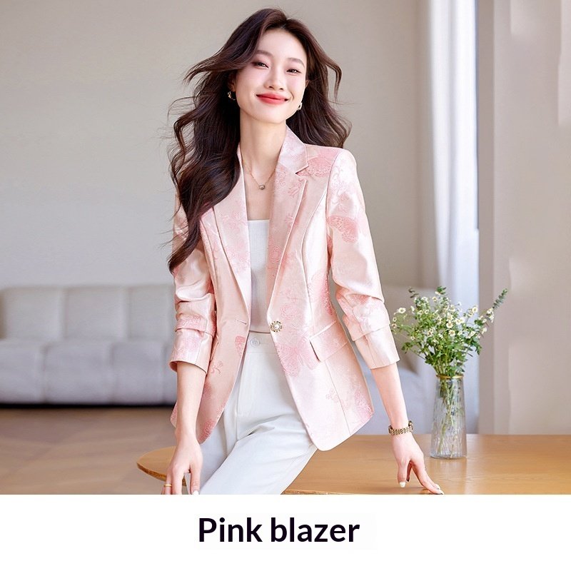 Women's Autumn Clothing Elegant Slim-fit Suit Top - Image 5